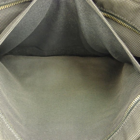 HERMES tote bag ale line gray gray canvas Auth used T18240 - Picture 7 of 9